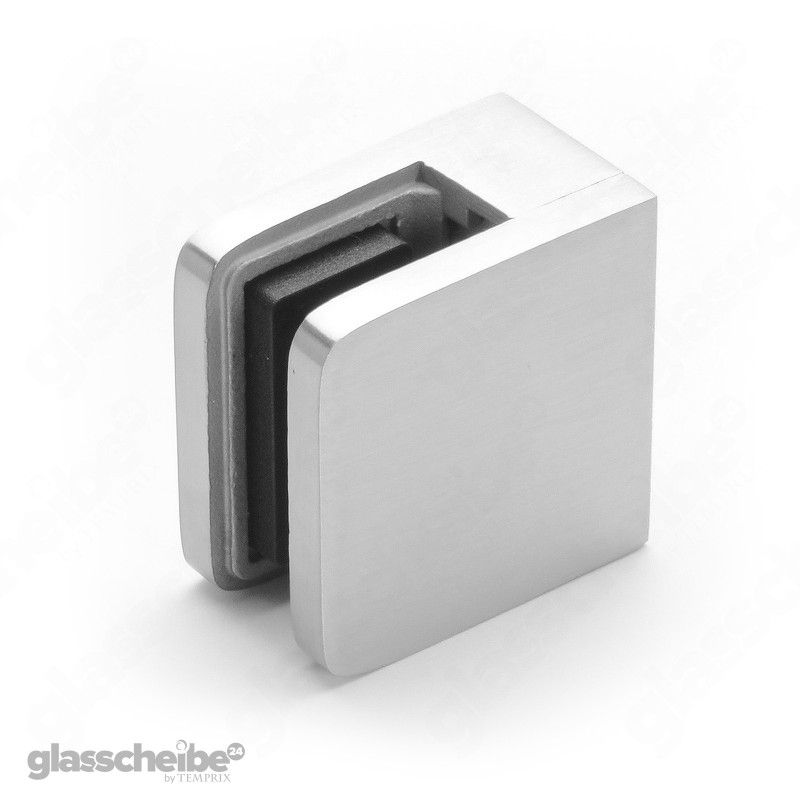 Edelstahlhalterung für Glasscheibe