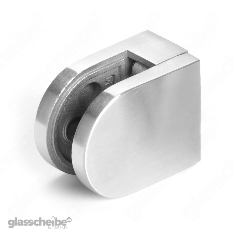 Edelstahlhalterung für Glasscheibe